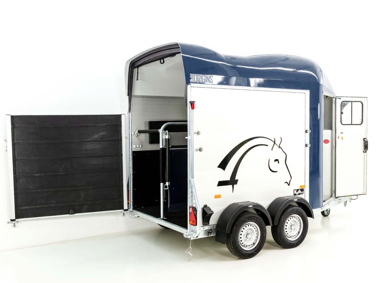 Cheval Liberte Pferdeanhänger GOLD Origins, Sattelkammer, blau-Neu – Bild 2