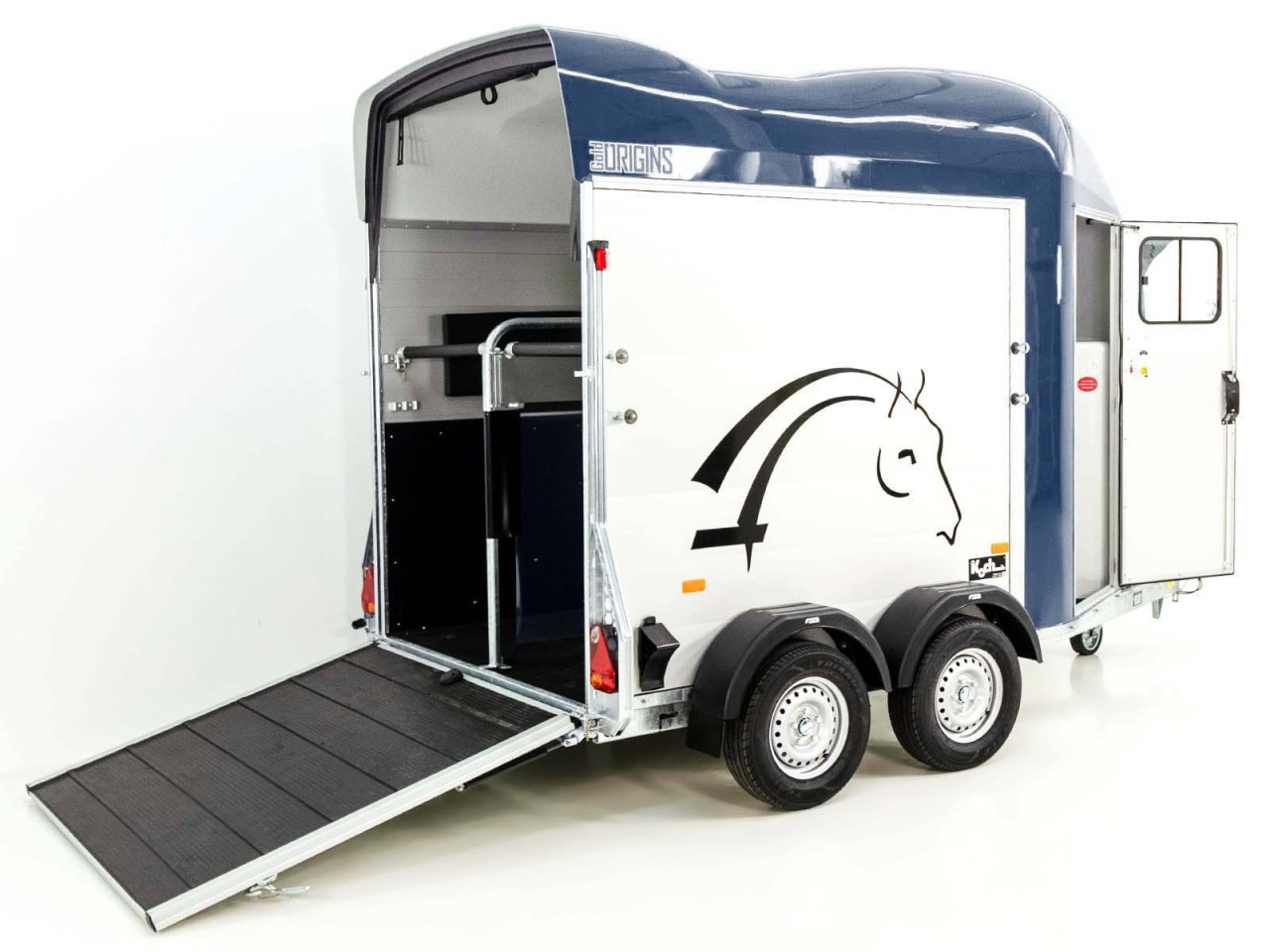 Cheval Liberte Pferdeanhänger GOLD Origins, Sattelkammer, blau-Neu – Bild 3