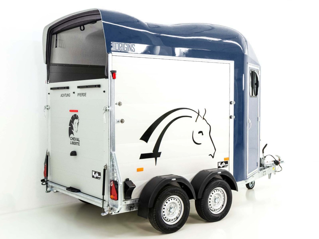 Cheval Liberte Pferdeanhänger GOLD Origins, Sattelkammer, blau-Neu – Bild 4