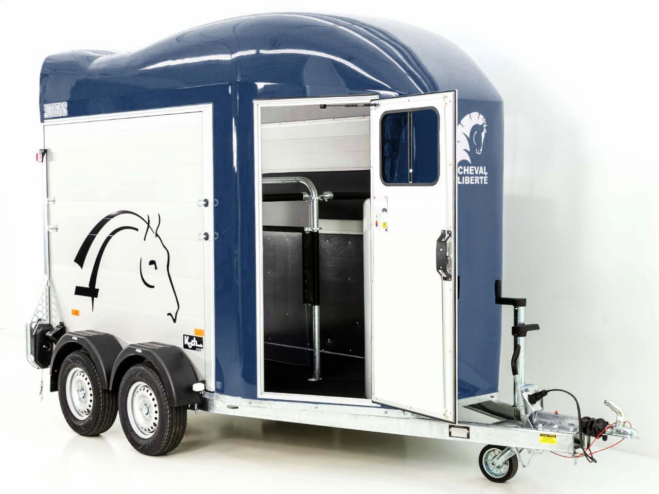 Cheval Liberte Pferdeanhänger GOLD Origins, Sattelkammer, blau-Neu – Bild 5