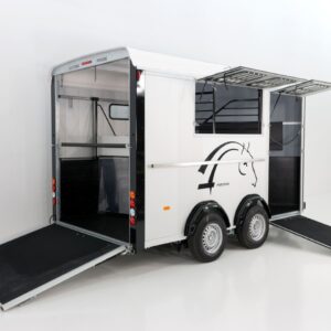 Cheval Liberte Pferdeanhänger Maxi 3, 3 Pferde, Pullmann 2 Fahrwerk, weiß-Neu