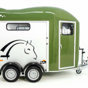 Cheval Liberte Pferdeanhänger GOLD 3, Pullman 2, Sattelkammer, olivgrün-Neu