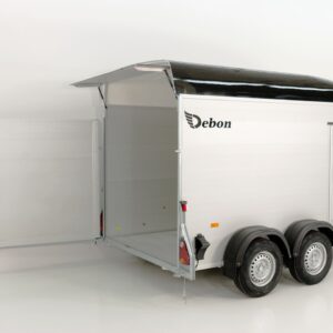 Debon Kofferanhänger C500 164x300cm H:200cm 2,6t-Alu-Polybug-Tür-schwarz-Neu