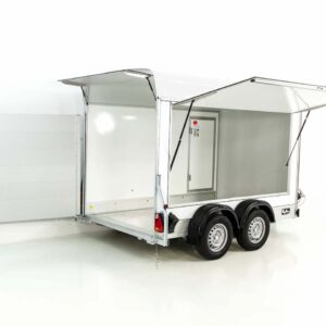 Debon Kofferanhänger C500 Sandwich 164x300cm H:200cm 2,0t-Alu-Polybug-Tür-weiß-Neu