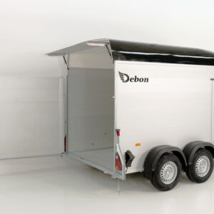 Debon Kofferanhänger C500 164x300cm H:200cm 2,0t-Alu-Polybug-Tür-schwarz-Neu