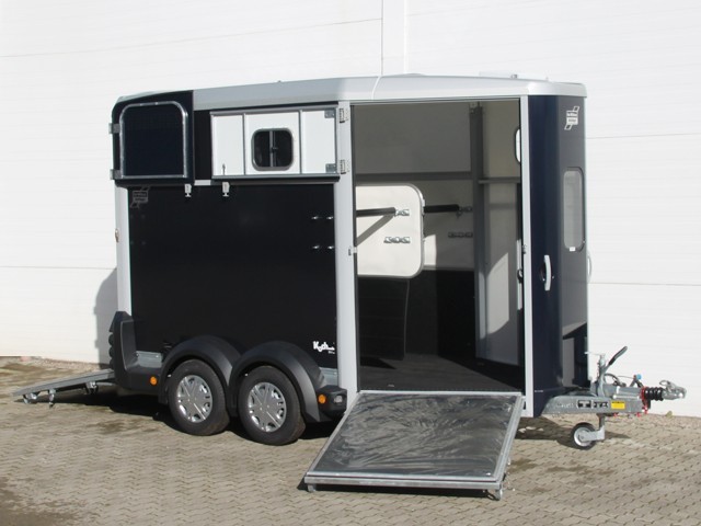 Ifor Williams Pferdeanhänger HB511-Heckklappen-Türkombination-schwarz-Neu – Bild 3