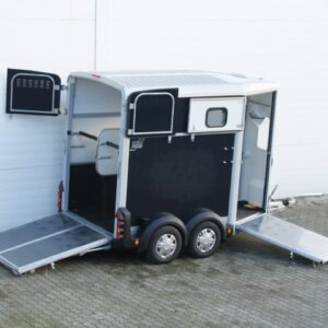 Ifor Williams Pferdeanhänger HB506-Frontausstieg-Klappenkombi-schwarz-Neu