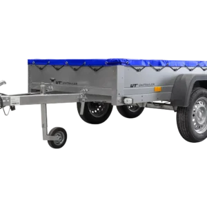 Garden Trailer 264/2 Kipp Mit Stützrad, Planenträger Und Blauer Flachplane-Neu